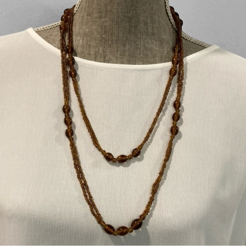 Brown Beaded Necklace